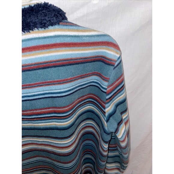 Bit & Bridle Women’s Casual Sweater Size Large Blue Striped Western Rodeo Cowboy - Picture 10 of 12